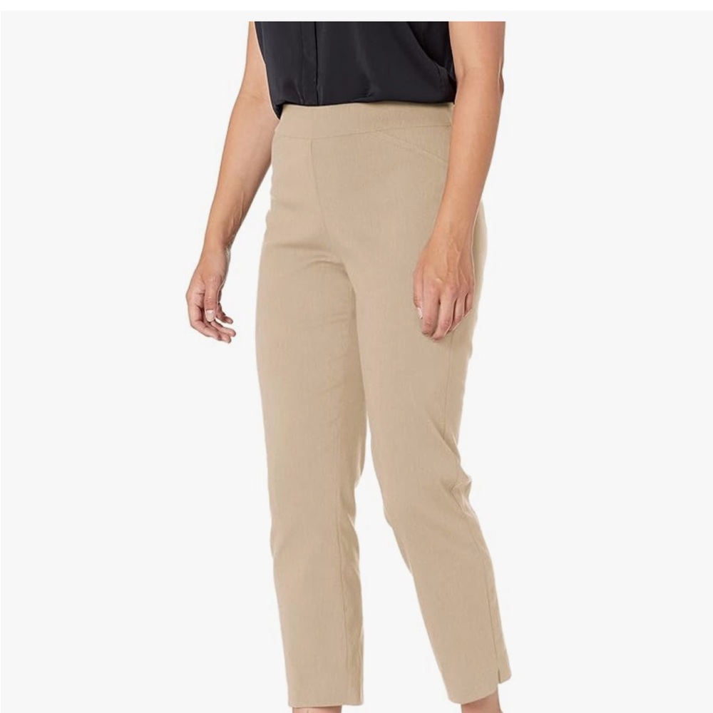 Briggs New York Slim Ankle Pants in Beige